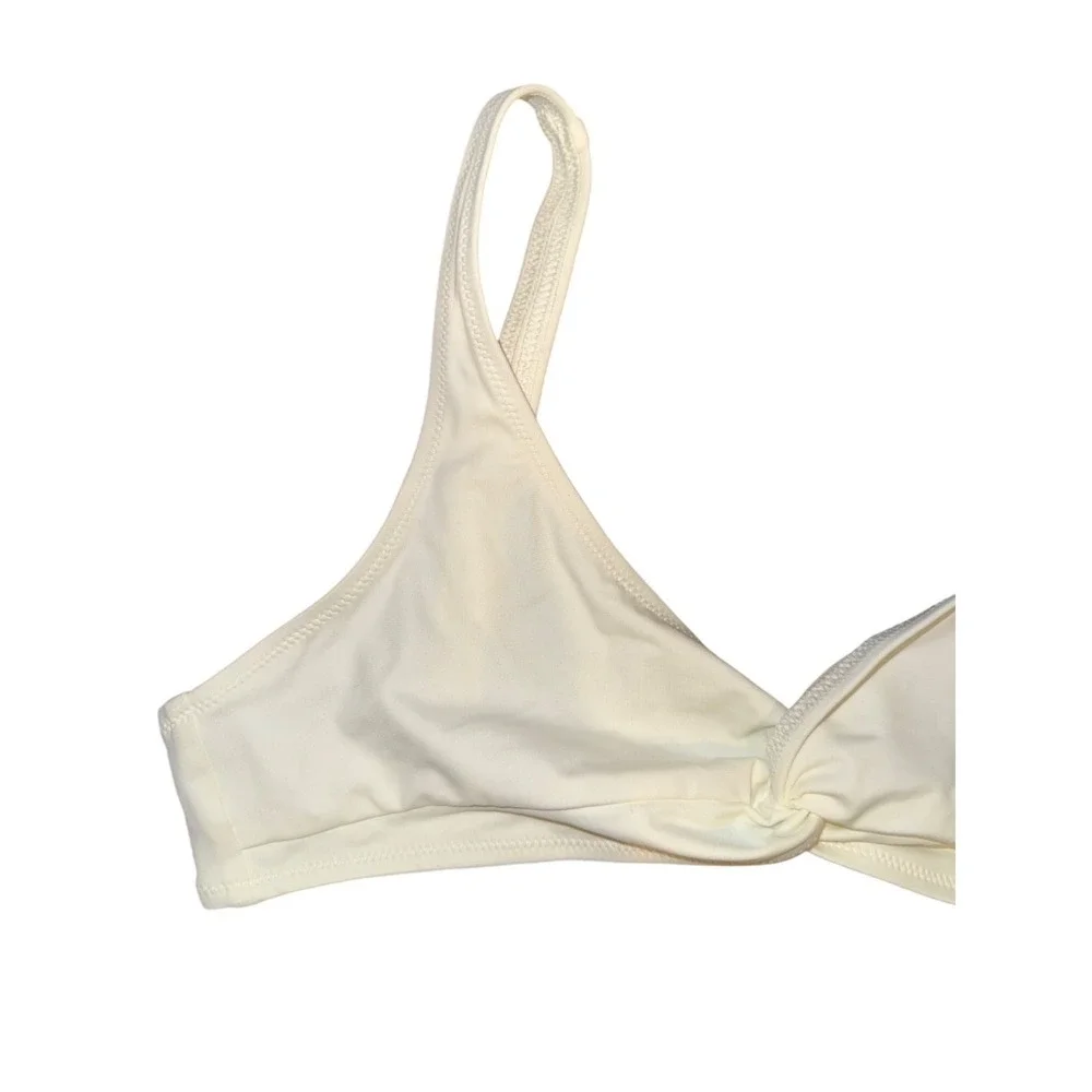 Solid & Striped The Jane Bikini‎ Top-Cream NudeSize Medium